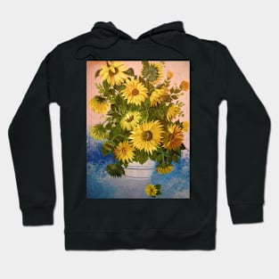 Sunflowers in a vase Hoodie